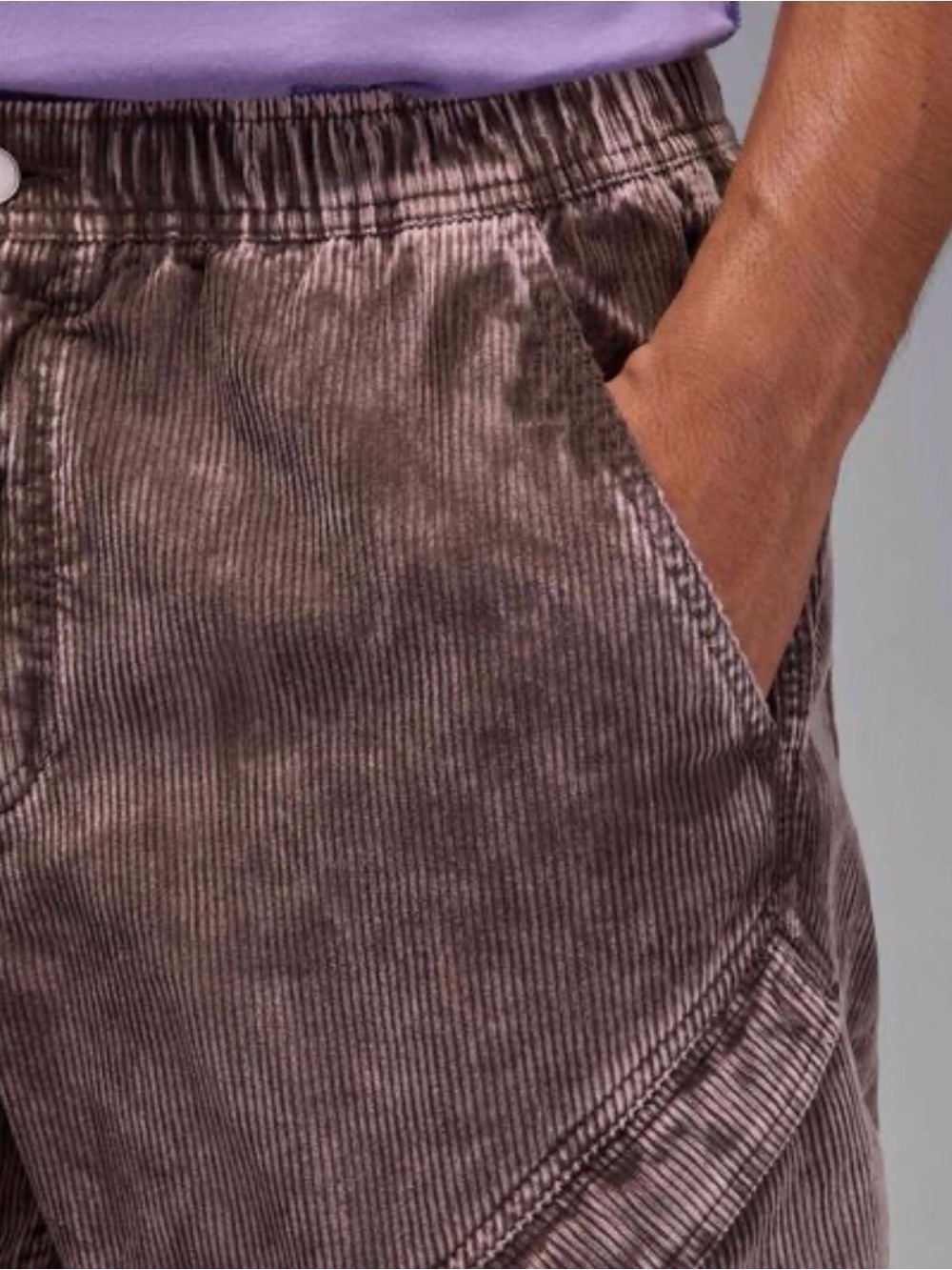 Jordan Flight Chicago Men's Corduroy Cargo Pants Barogue Brown Size Large - Picture 4 of 8